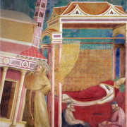 Papst Innozenz III. träumt von Franziskus, der die Kirche wieder aufrichtet [Quelle: wikimedia.com]