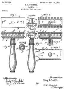 Gillette, Patent, 1904, Haarentfernung