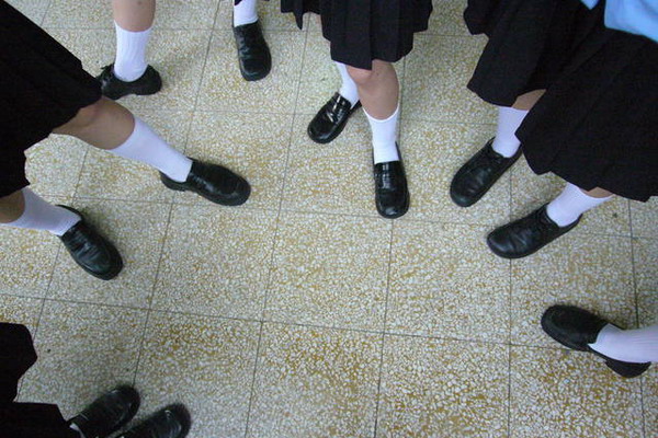 Uniform des Highschools LYGSH in Yilan in Taiwan