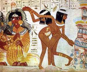 Ägyptische Wandmalerei, Haarentfernung