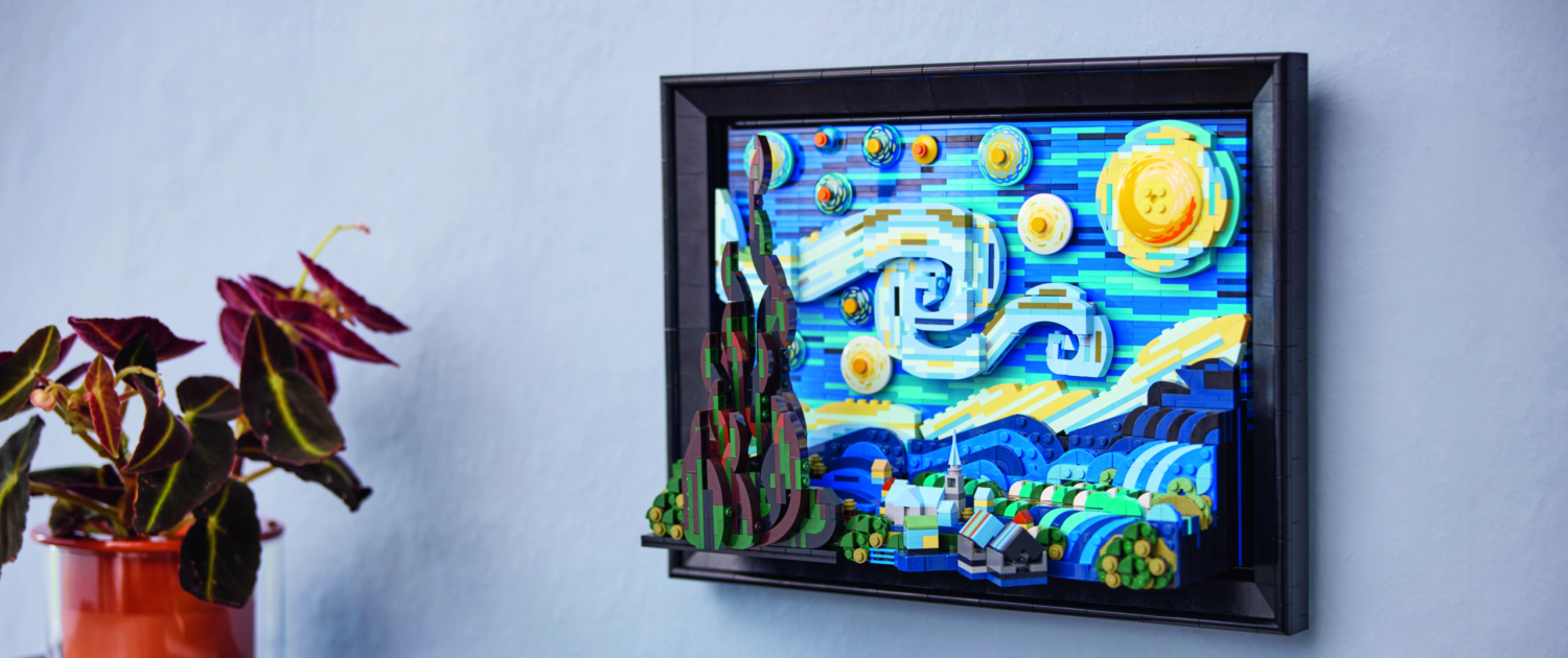 Dieses Lego-Set bildet das Gemälde "Sternennacht" von Vicent van Gogh. Es wurde von einem Fan designt und wird nun offiziell verkauft. Eine Welt aus Lego