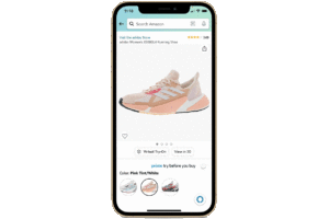 Augmented Reality beim Window Shopping: Die virtuelle Anprobe von Amazon (GIF)