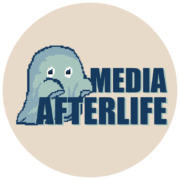 Zu sehen ist das Logo des Blogs Zwischenbetrachtung zum Thema 'Media Afterlife'. Es ist die Startseite des Blogs verlinkt